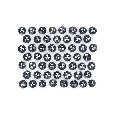 2.93 CT Natural Loose Round Cut Diamond 2.30 MM Black Color Round Diamond NQ1801