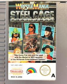 WWF WrestleMania Steel Cage Challenge Nintendo NES PAL UKV manuale testato custodia