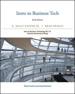 Intro to Business Tech Custom BA 131 Portland Community College
