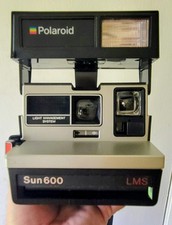 Polaroid Sun 600 LMS Land Instant Film Camera with Strap WORKING