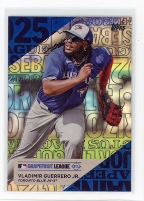 2025 Topps #TG-7 Vladimir Guerrero Jr. Training Grounds Blue Foil #/150
