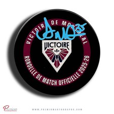 Ann-Renee Desbiens Montreal Victoire PWHL Autographed 2025-26 Official Game Puck