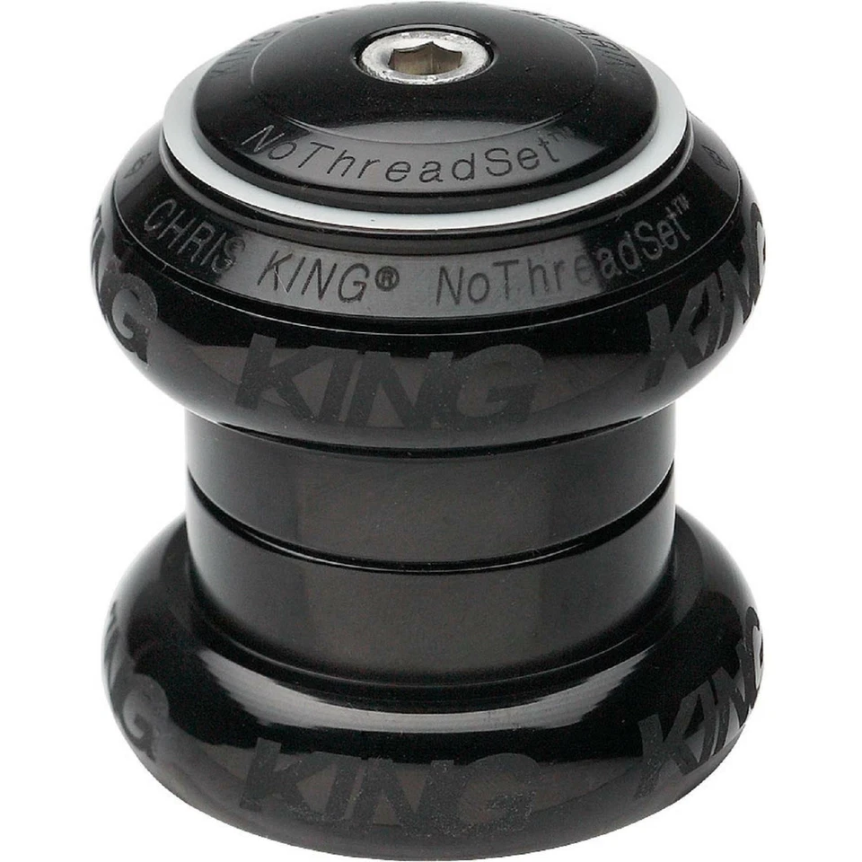 Chris King NoThreadSet Bold Headset 1-1/8" Bike Threadless Black Sotto Voce New - Image 3 of 4