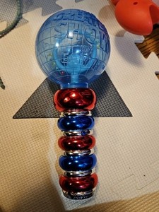 Ringling Brothers Barnum Bailey Circus Spinner Wand Light Up & Vibrating Globe