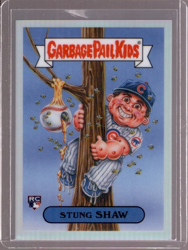 MATT SHAW 2025 Bowman Chrome Garbage Pail Kids SP Insert #BGP-21 Stung Shaw