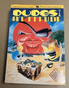 DUDES WITH ATTITUDE Game complete with Box & Manual Nintendo NES