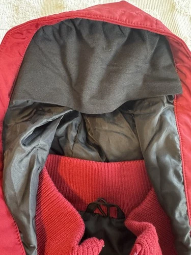 NWT Baubax Men’s Water Resistant Bomber Jacket in Red With A Hood sz M NEW image 10