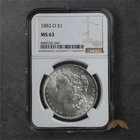 1883-O Morgan Silver Dollar $1 - NGC MS63 - New Orleans