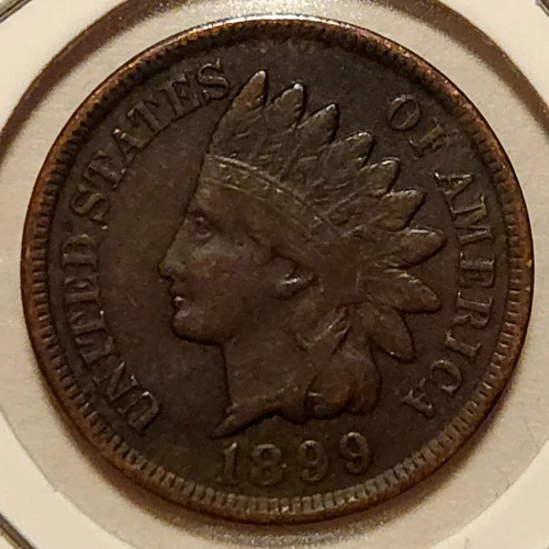 1899 Indian Head Cent - VF/XF - Dark