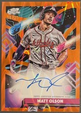 Matt Olson Cosmic Chrome 2025 Auto
