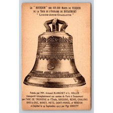 Verdun Douaumont France Ossuary Tower Bourdon Bell WWI Postmarked 1928 Postcard
