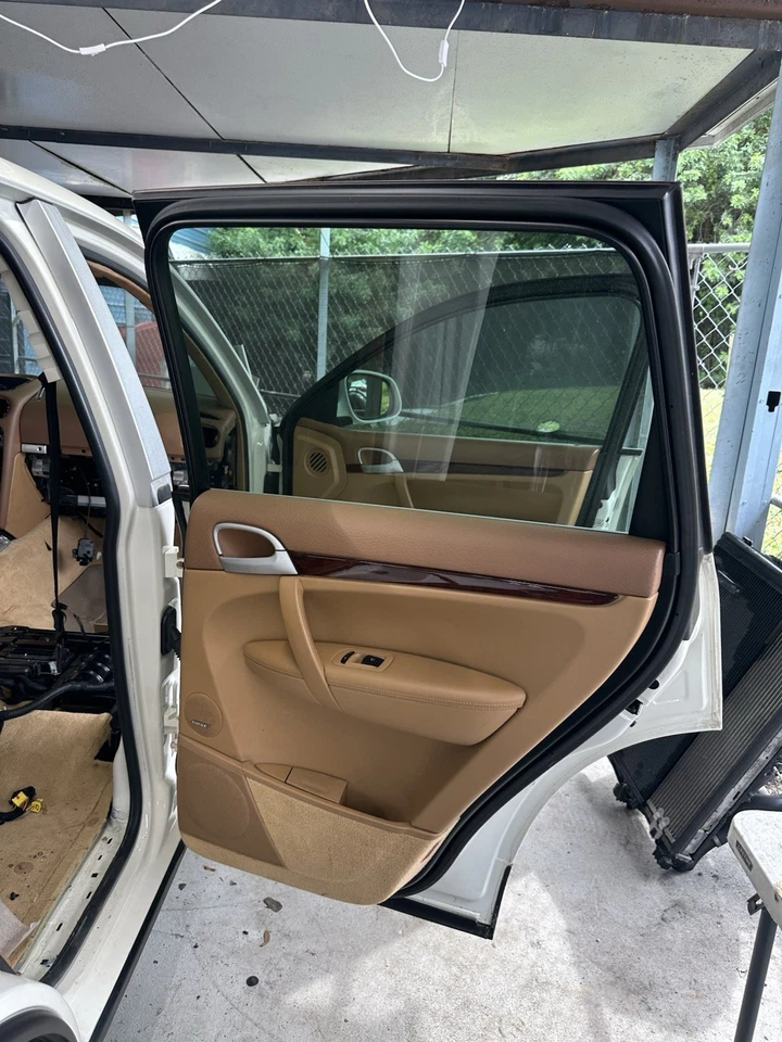 2003 2004 2005 2006 PORSCHE CAYENNE PANEL PUERTA TARJETA OEM SET Foto 4 de 4