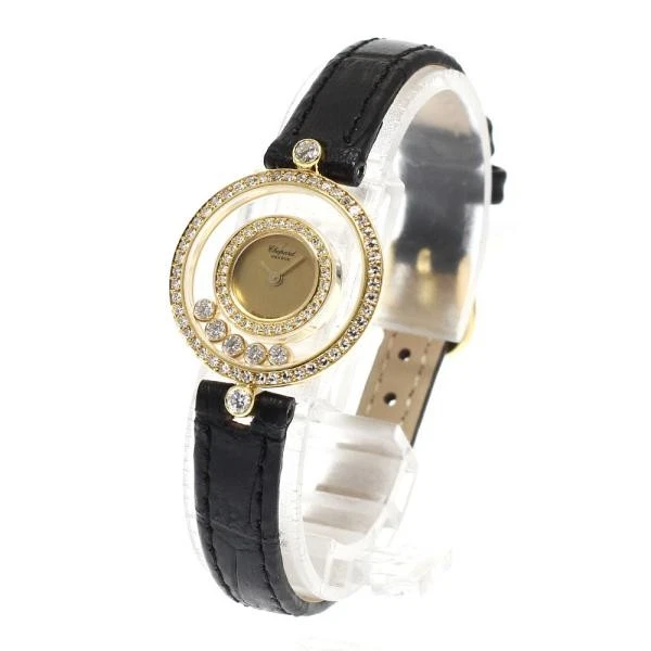 Chopard — Chopard Happy Diamonds 4097 24mm YG Gold Dial Quartz Watch #C4328