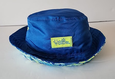 Kids Beach Bucket Hat UV Skinz UPF 50 Reversible Blue Surfing Sharks