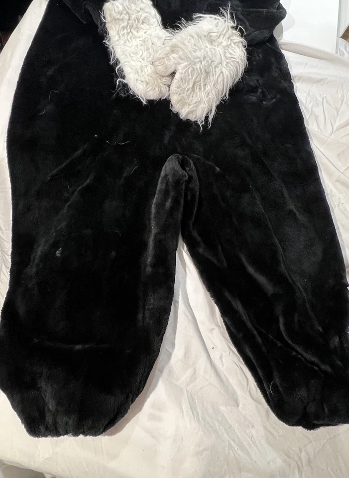 Disfraz de mascota mofeta vintage talla adulto traje pequeño con cabeza y guantes traje de piel Foto 4 de 4