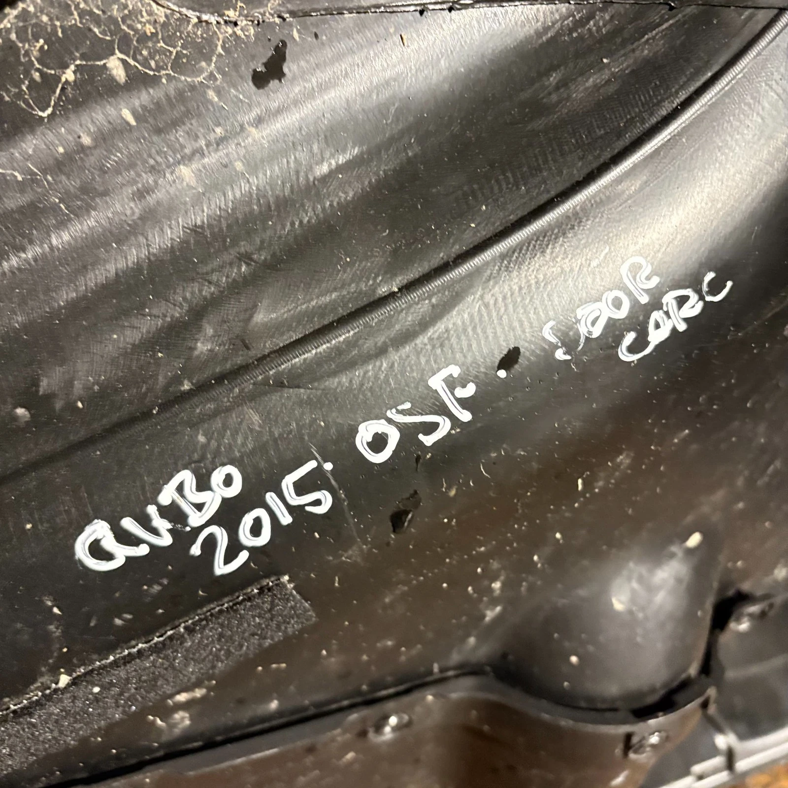 Fiat Qubo 2015 offside front door card donor identification marking