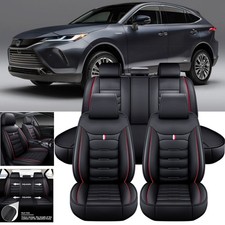 For 20092024 Toyota Venza Leather Car Seat Covers Front Rear Full Set Protector For 20092024 Toyota Venza Leather Car Seat Covers Front Rear Full Set Protector