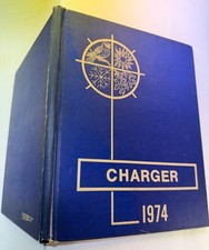 Original 1974 North Davidson Junir High School yearbook CHARGER North Carolina
