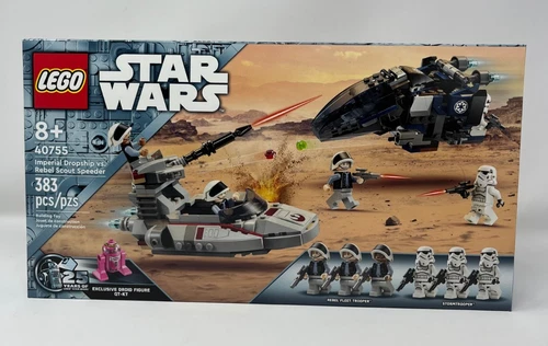 40755 Lego Star Wars Imperial Dropship vs. Rebel Scout Speeder 25th Anniversary
