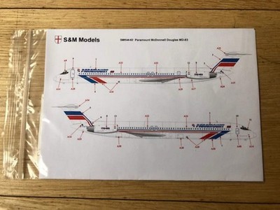 S&M Models SMK44-62 1:144 McDonnell-Douglas MD-83 Paramount Airways (MB)