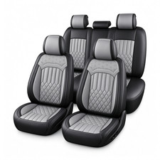 Aizdlbb Car 5-seat Covers Faux Leather For Mazda 6 2010-2021 Cushion Pad Grey