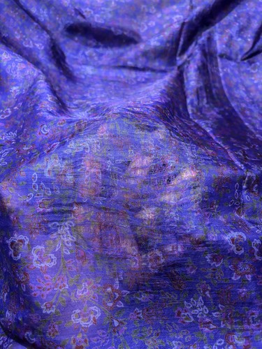 Vintage Silk Saree | Recycled Indian Sari Fabric | Craft Dress Material SS2105 - Picture 5 of 11