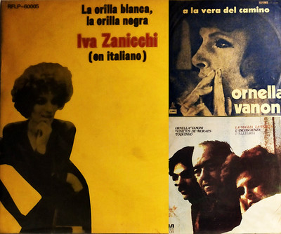 Ornella Vanoni Iva Zanicchi Vinicius Toquinho Italian Brazil Lounge Pop 3 LPs