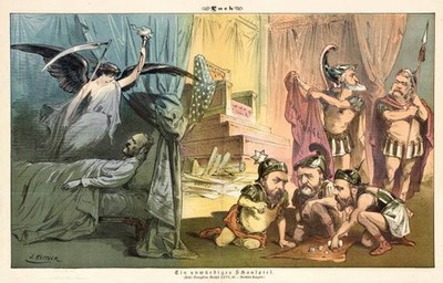 Cartoon from Puck between 1880 and 1889 Historic Old Photo 2