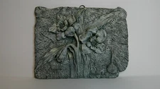 Retro Floral Daffodil Wall Art 3D Relief Plaque 9x7 VTG Cottagecore Farmhouse