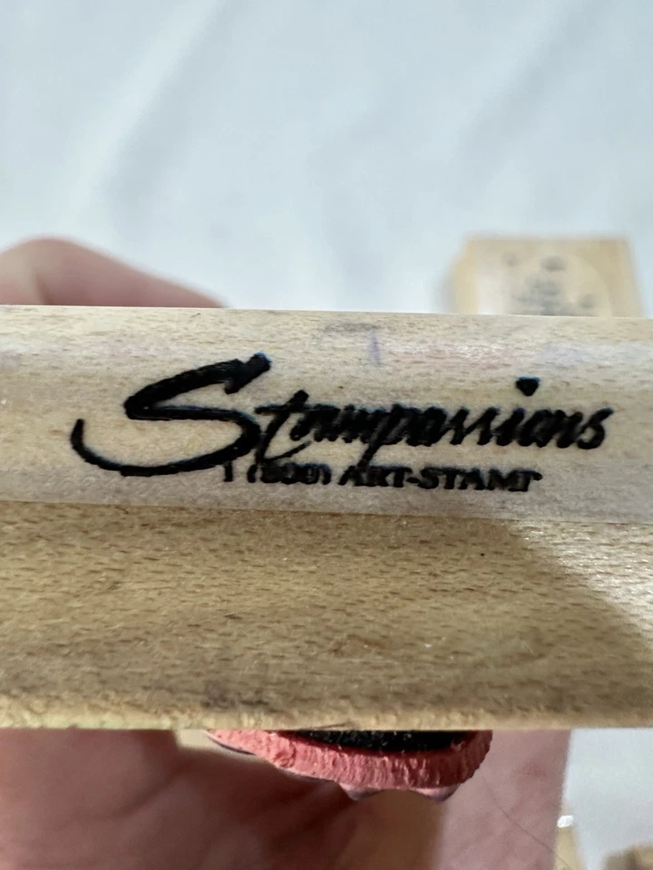 lote sellos goma madera Foto 3 de 4