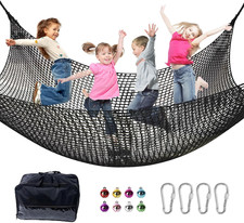 Climbing Net for Kids - 9.9FT X 9.9FT Double Layers Heavy Duty Playground Safety