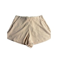 lululemon athletica High-Waist Ribbed Beige Shorts