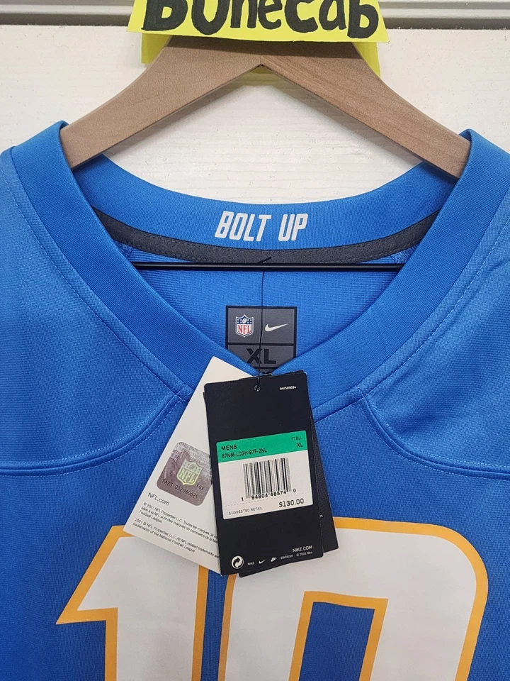 Camiseta Chargers XL Los Angeles Justin Herbert LA Nike Juego Auténtica NUEVA Para Hombre Foto 4 de 4