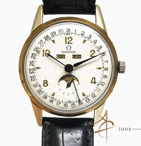 Rare Omega Triple Date Moonphase 