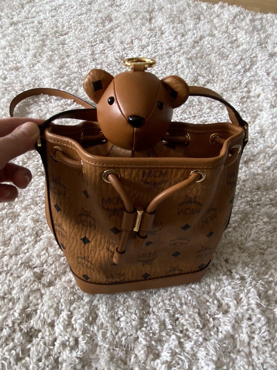 MCM Tasche mit Bär, Beuteltasche, Wie Neu!!!