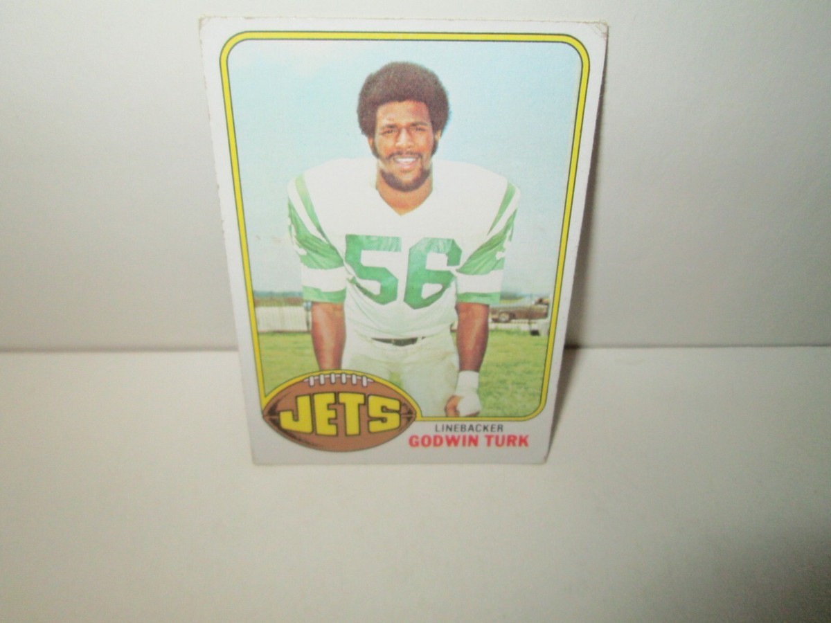 GODWIN TURK 1976 FOOTBALL CARD Topps #334 Rookie RC NEW YORK JETS