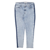 LEVI'S 721 High Rise Womens Jeans Blue Slim Skinny Acid Wash W32 L25