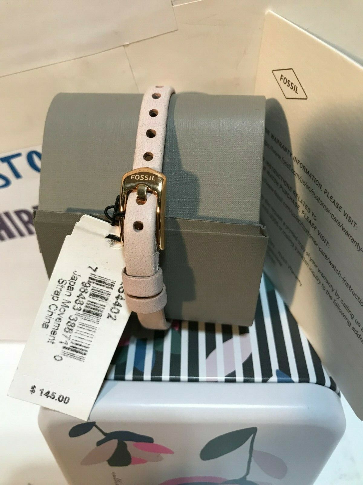 Fossil ES4402 Annette Women Rose Gold Crystal Blush Leather Watch Fossil Annette ES4402 Women main image 2
