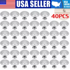 40 Pcs Door Knobs Hardware Cabinet Handles Cupboard Drawer Kitchen Pulls w/Screw