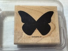 STAMPIN UP SOLID SILHOUETTE BUTTERFLY ACCENT WOOD MOUNTED RUBBER STAMP