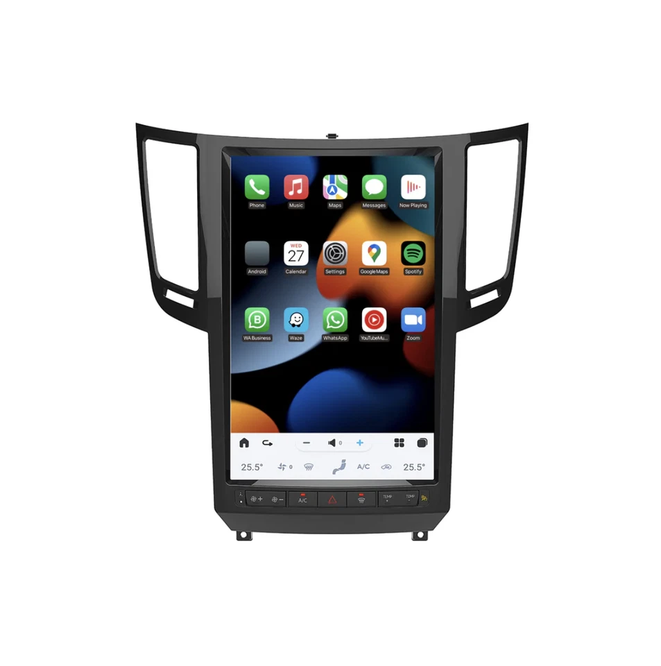For Infiniti QX70 2013-2019 Wireless Apple CarPlay & Android Auto 14.5" Screen - Image 4 of 4