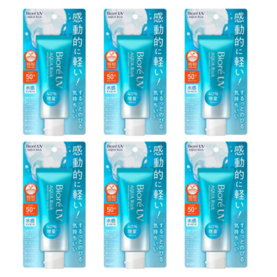 KAO Biore UV Aqua Rich Watery Essence Sunscreen SPF50+/PA++++ 70g, Pack of 6