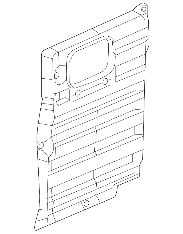 Genuine GM Black Driver Side Intermediate Side Door Trim Panel 25723594
