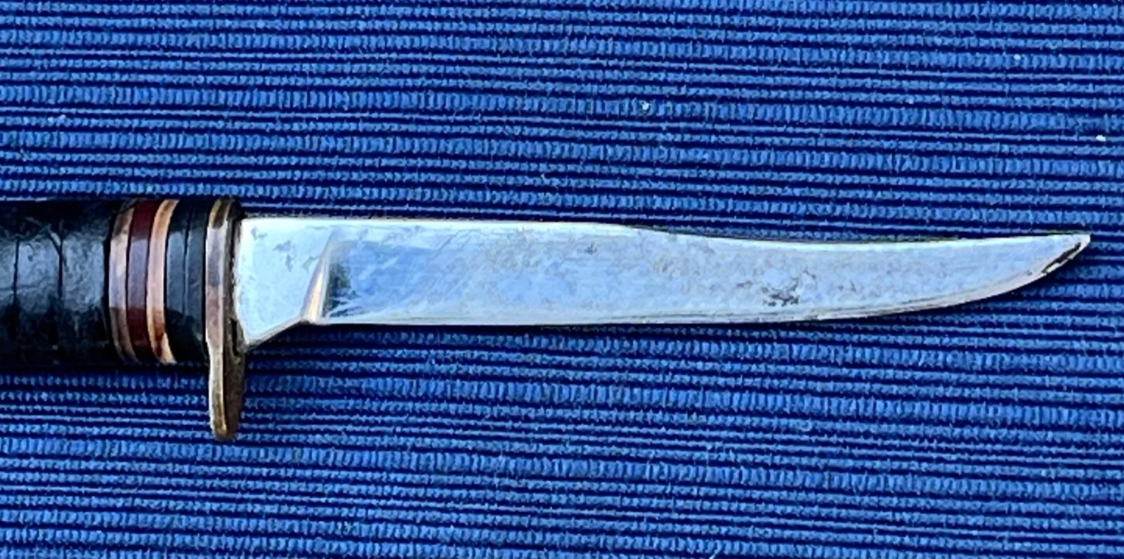 Vintage Small Kabar 1224 Leather Handle Trout Knife No sheath eBay