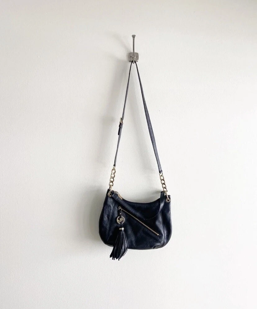 Michael kors black store fringe bag