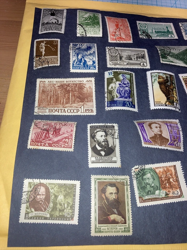 33 Vtg. USSR 1932-1962 MNH Stamps Lot- Sports/People/Locations etc. $1 Ships. - Image 3 of 4