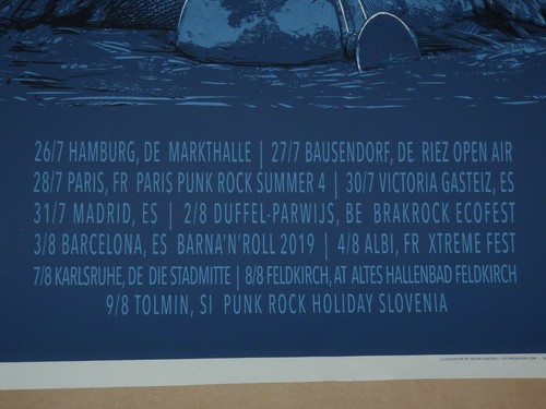 Propagandhi poster gig art print Victory Lap Tour 2019 signed Justin Santora - Picture 5 of 5