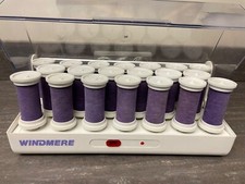 Purple Windmere Curls 24 Hot Rollers Velvet Flocked 24 Curlers. Tested Clips Inc