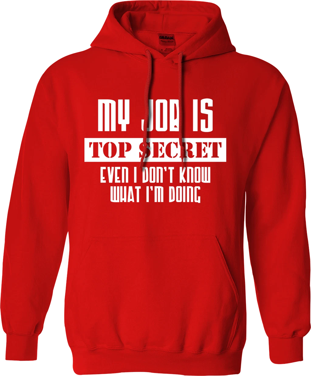 UNDERCOVER Felpa con cappuccio My Job is Top Secret Even I Don't Know What I'm Doing divertente regalo scherzo