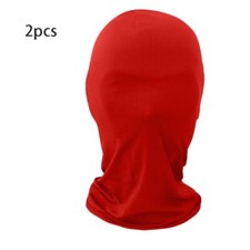 2pcs Black Cosplay Full Mask Thin Cosplay Head Cover New Hood Cosplay Prop